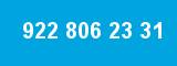 922 806 23 31 922 806 23 31